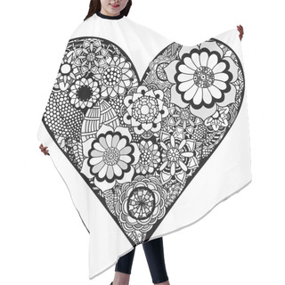 Personality  Heart Of Flower Hair Cutting Cape