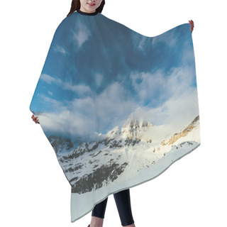 Personality  Tranquil Snowy Mountains Landscape With Blue Sky, Austria Hair Cutting Cape