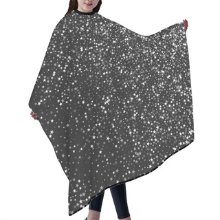Personality  Amazing Falling Stars Random Scatter With Amazing Falling Stars On Black Background Enchanting Hair Cutting Cape