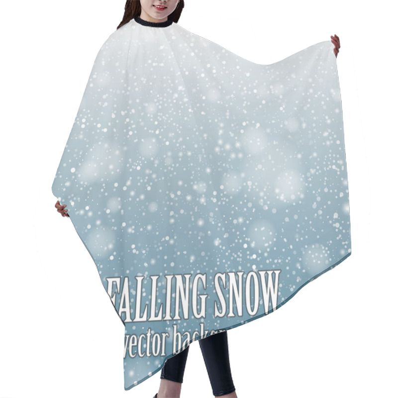 Personality  falling snow hair cutting cape