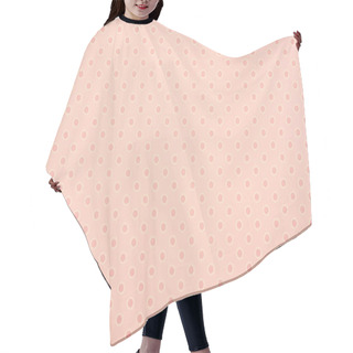 Personality  Set Of Pink With White Circles On Pink Hair Cutting Cape