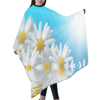 Personality  Spring Flowers Background Hair Cutting Cape