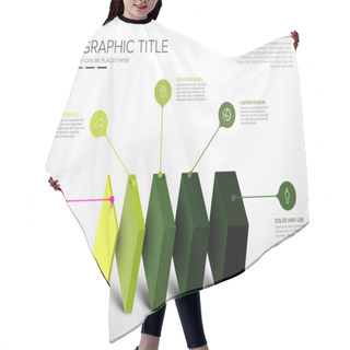 Personality  Vector Infographic Layers Template Hair Cutting Cape