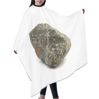 Personality  Big Granite Rock Stone, Isolated On The White Background. Hair Cutting Cape