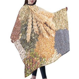 Personality  Assorted Edible Seeds With Wheat Assorted Edible Seeds With Wheat Hair Cutting Cape