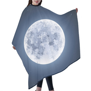 Personality  Illustration Of Moon Hair Cutting Cape
