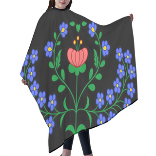 Personality  Traditional Hungarian Folk Embroidery Pattern Hair Cutting Cape