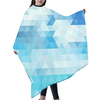 Personality  Blue Abstract Geometric Background Hair Cutting Cape