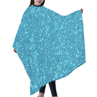 Personality  Blue Glitter Texture Background Hair Cutting Cape
