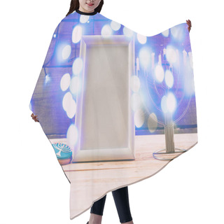 Personality  Frame, Menorah And Cookies For Hanukkah Celebration Hair Cutting Cape