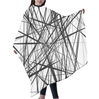 Personality  Random Chaotic Lines Pattern  Hair Cutting Cape