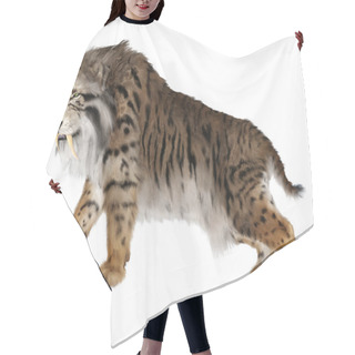Personality  3D Rendering Of A Sabertooth Tiger Isolated On White Background Hair Cutting Cape