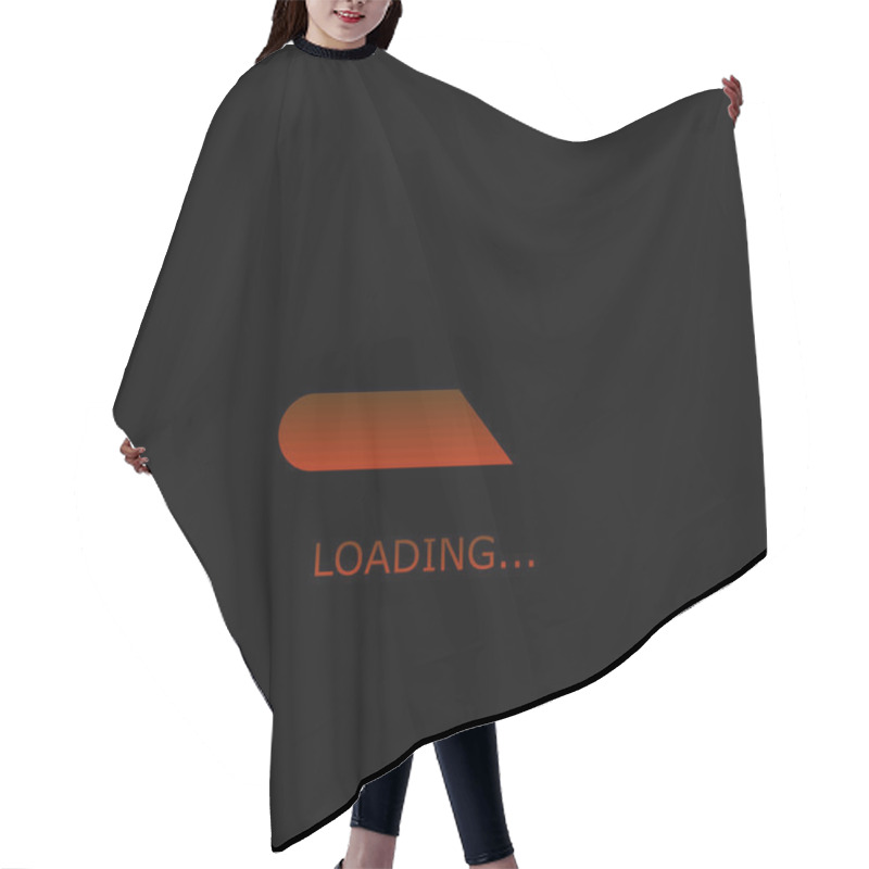 Personality  Loading Illustration - Loading Greed Hair Cutting Cape