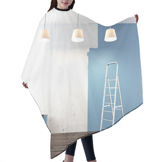 Personality  Painting On Wall Hair Cutting Cape