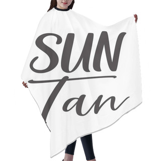 Personality  Sun Tan Black Letter Quote Hair Cutting Cape