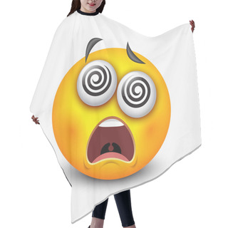 Personality  Crazy Smiley Sign Hair Cutting Cape