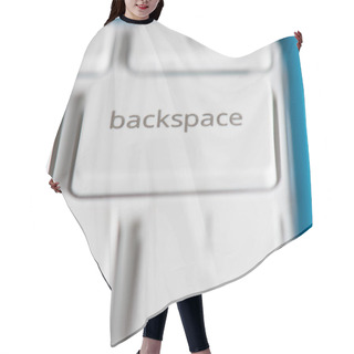 Personality  A Laptop Backspace Key Symbolizing Things Like Deletion Of Things; Taking A Step Back; Fixing Mistakes, And Other Abstract Concepts. Hair Cutting Cape