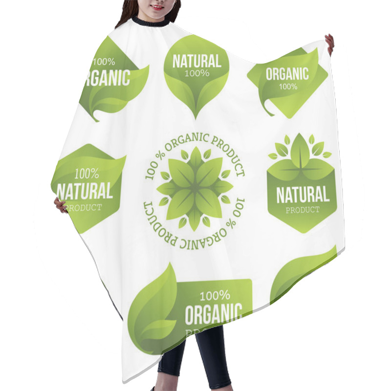 Personality  Green Organic Products Labels  Hair Cutting Cape