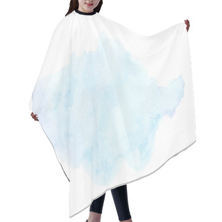Personality  Abstract Watercolor Background Image With A Liquid Splatter Of A Hair Cutting Cape