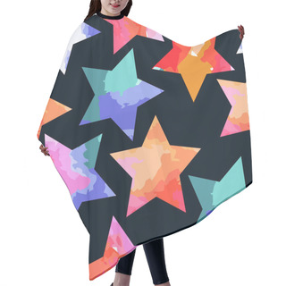 Personality  Abstract Grunge Stars Hair Cutting Cape