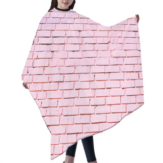 Personality  Pink Brick Wall Texture On Street Hair Cutting Cape