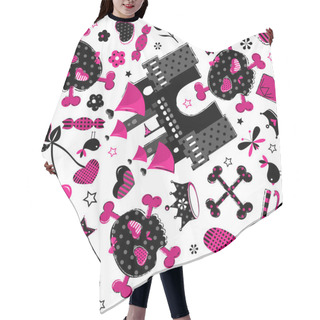 Personality  Girlish Aggressive Pattern Hair Cutting Cape