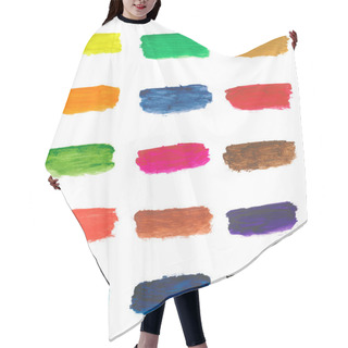 Personality  Colorful Paint Brushstrokes Hair Cutting Cape