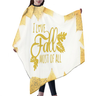 Personality  Frame Of Autumnal Leaves Hair Cutting Cape