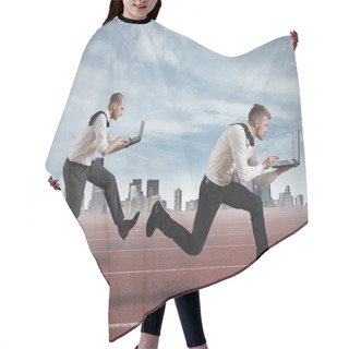Personality  Competition In Business Hair Cutting Cape