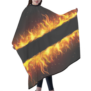 Personality  Fire Frame Hair Cutting Cape