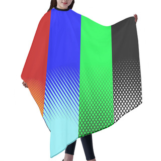 Personality  Abstract Halftone Patterns Hair Cutting Cape