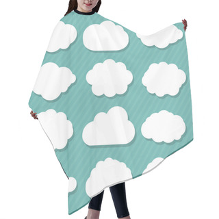 Personality  Cartoon Clouds Set Hair Cutting Cape