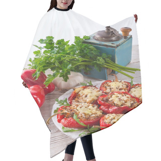Personality  Paprika With Rice Fullly Hair Cutting Cape