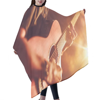 Personality  Acoustic Guitar Playing Hair Cutting Cape
