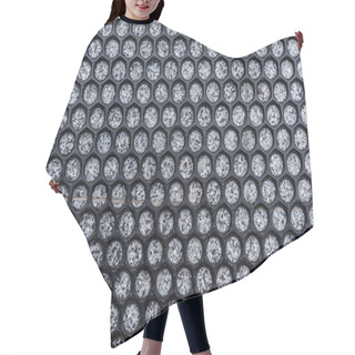 Personality  Hexagons Grid Over Stone Wall Background Hair Cutting Cape