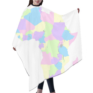 Personality  Map Of Africa Hair Cutting Cape