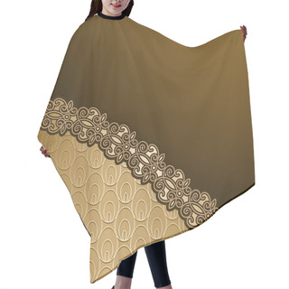 Personality  Vintage Gold Background Hair Cutting Cape