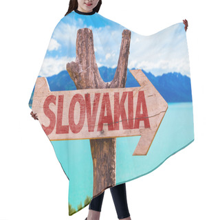 Personality  Slovakia Wooden Sign Hair Cutting Cape