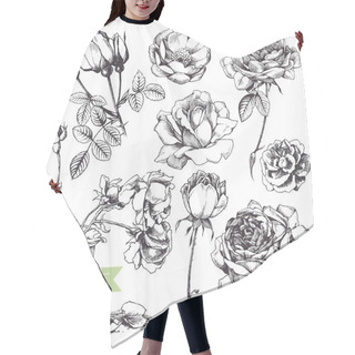 Personality  Flower Set. Hair Cutting Cape
