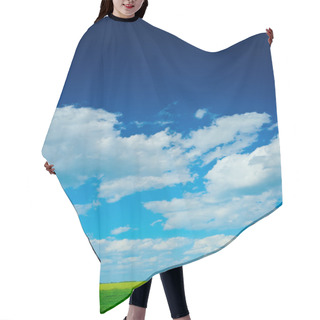 Personality  Two-color Field And The Beautiful Sky Hair Cutting Cape