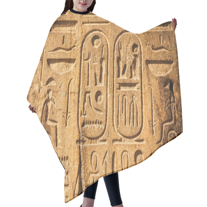 Personality  Old Egypt Hieroglyphs Carved Hair Cutting Cape