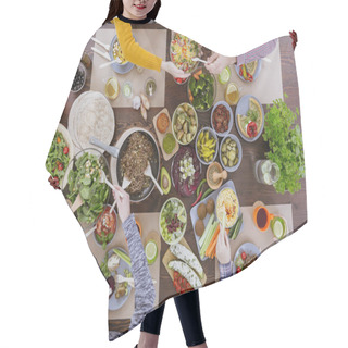 Personality  Diet Meal With Friends Hair Cutting Cape