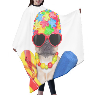 Personality  Summer Vacation Dog Hair Cutting Cape