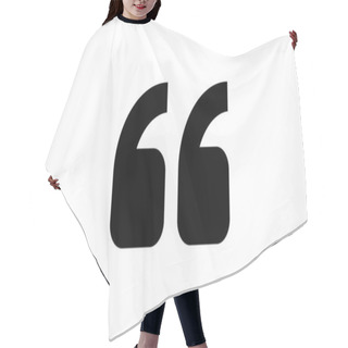 Personality  Quote Icon Vector In Trendy Template Hair Cutting Cape