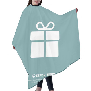 Personality  Pictograph Of Gift Box Hair Cutting Cape