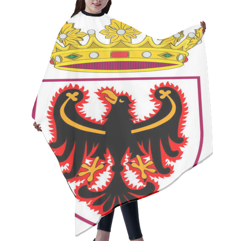 Personality  Coat Of Arms Of Trento Of Trentino-Alto Adige, Italy Hair Cutting Cape