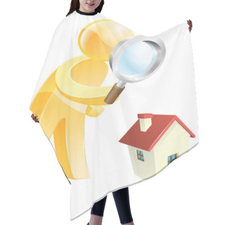 Personality  Home Survey Gold Person Hair Cutting Cape