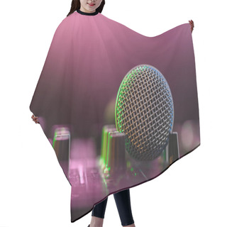 Personality  Sound Mixer With Microphone Hair Cutting Cape