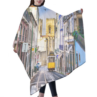 Personality  Lisbon Tram And Cityscape Hair Cutting Cape