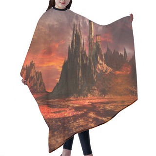 Personality  Castle Of Evil Wizard Hair Cutting Cape